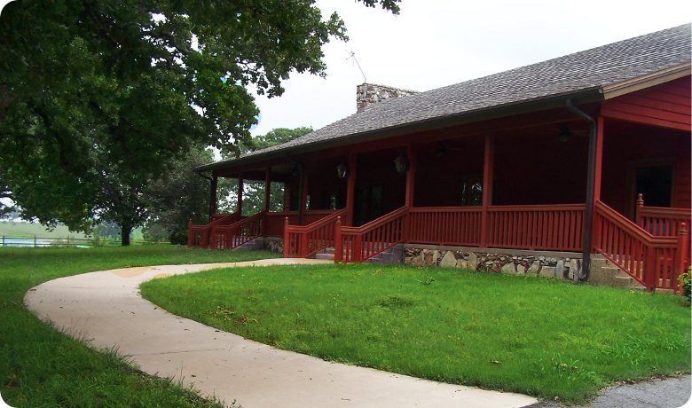 A view of the water and wine from inside of Four Winds Steakhouse.